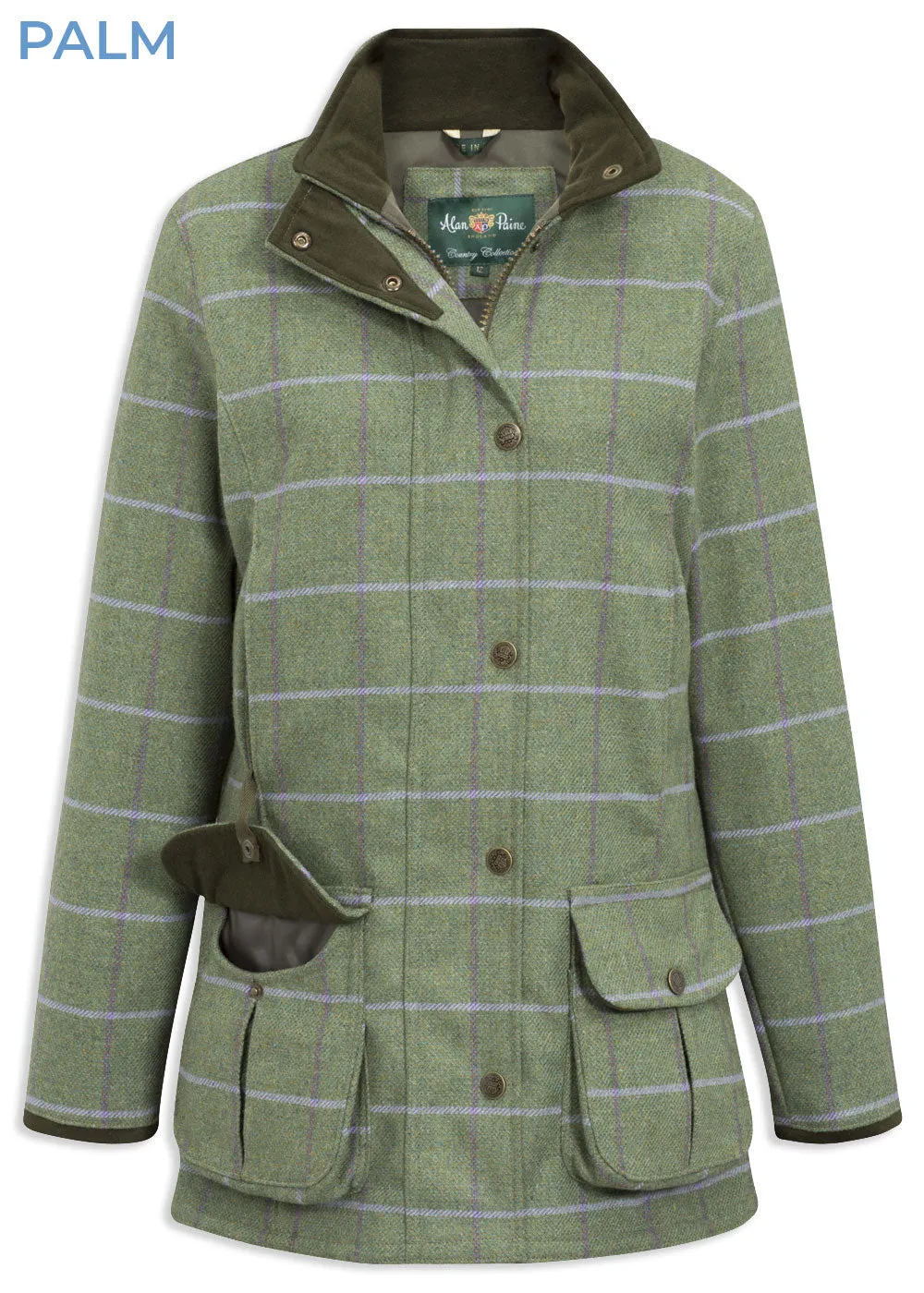 Alan Paine Rutland Womens Waterproof Tweed Coat