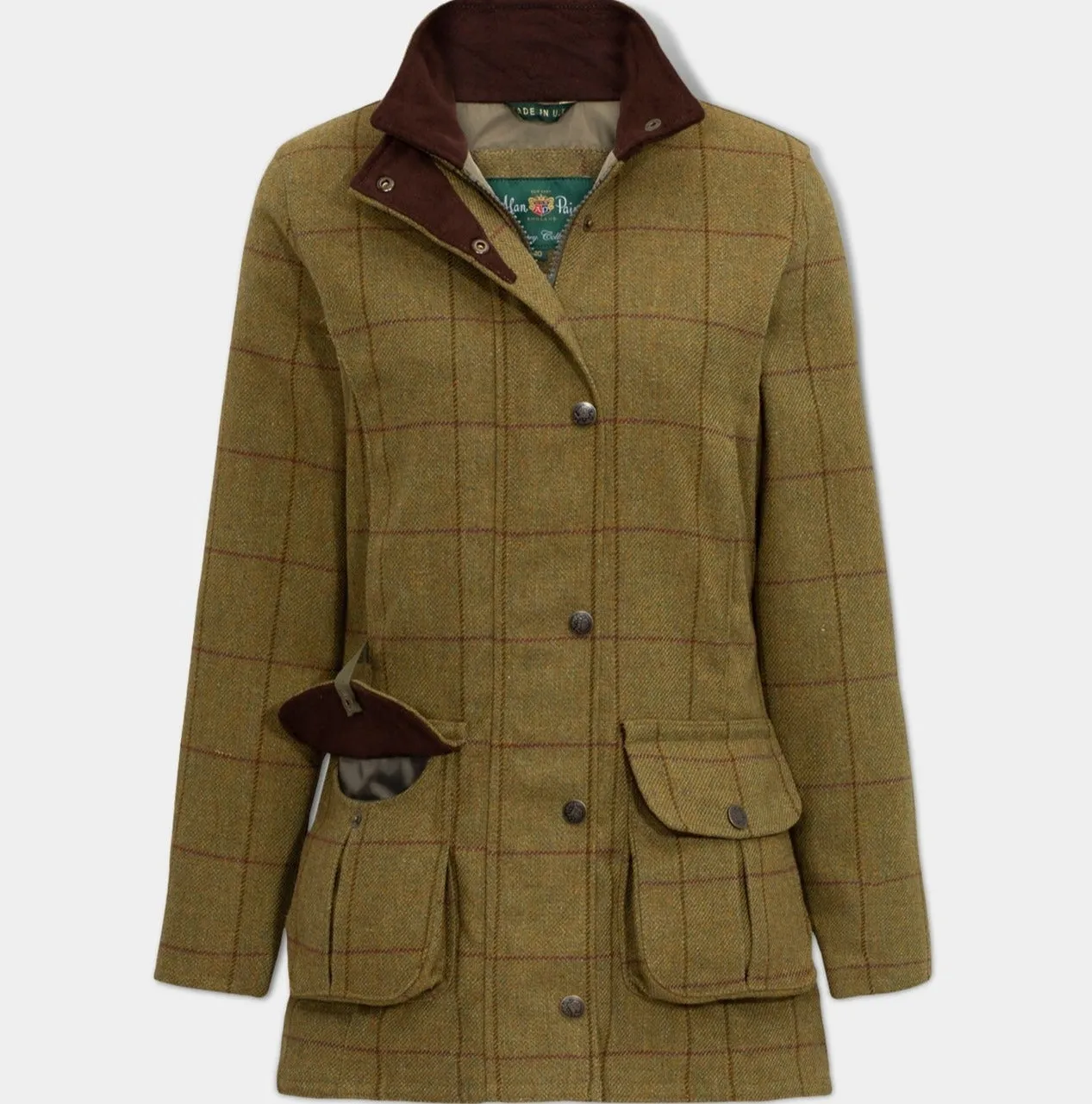 Alan Paine Rutland Womens Waterproof Tweed Coat