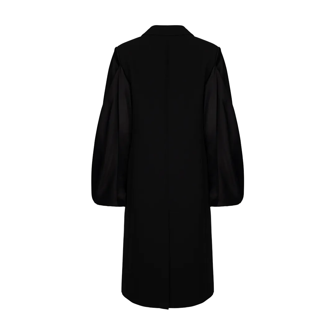 Balloon-Sleeve Coat