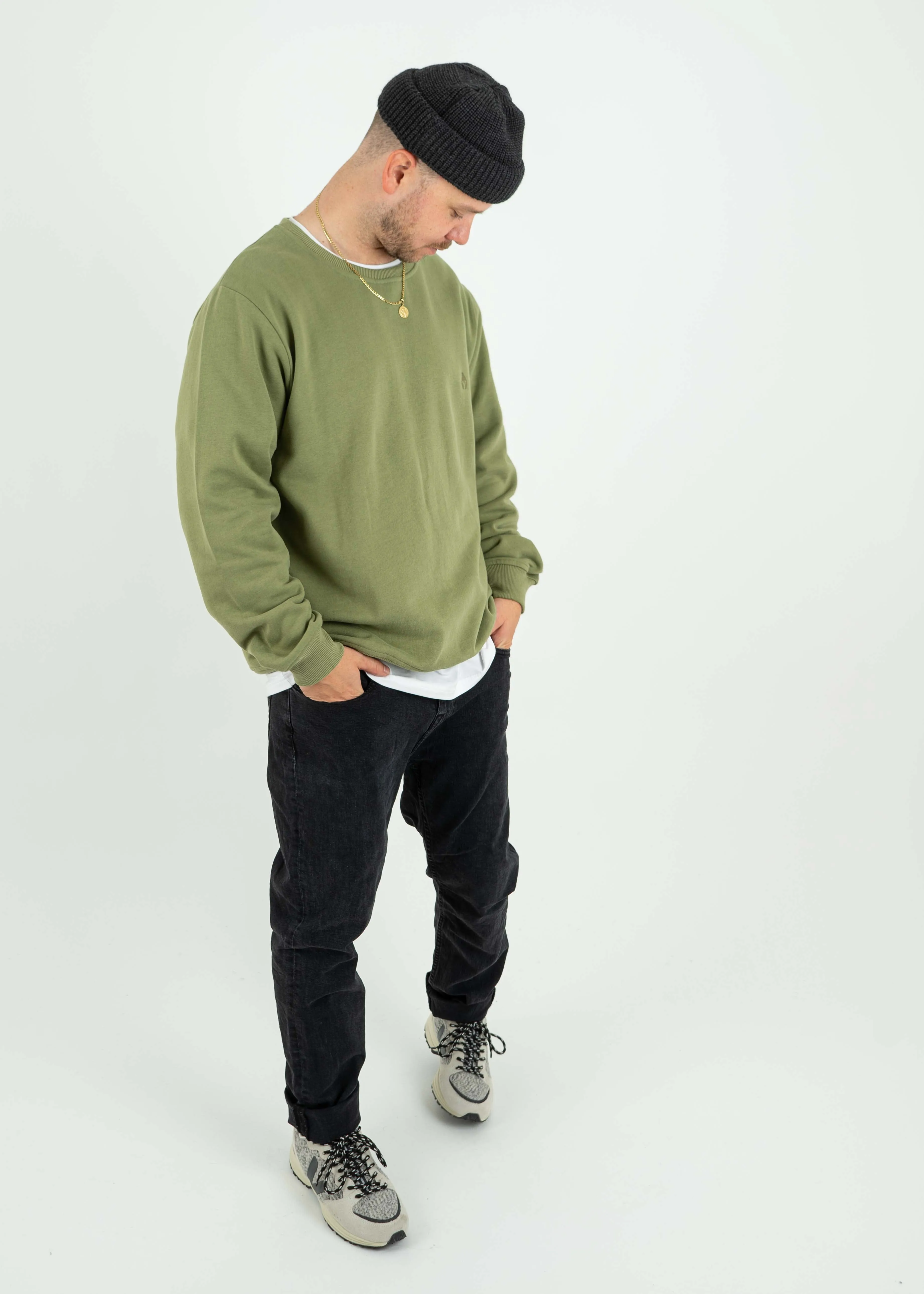 Basic-Sweater MOODIG LodenGreen