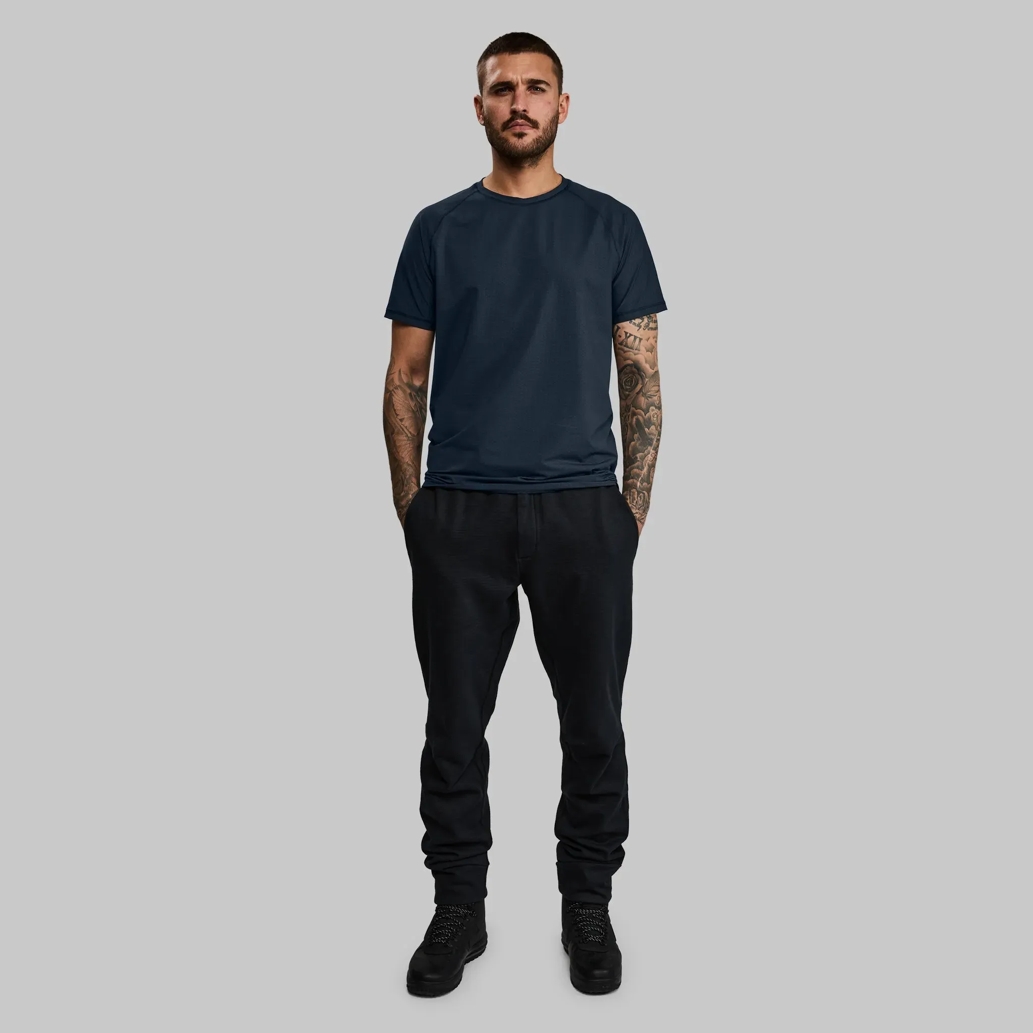Carbon Fibre T Shirt. Navy edition