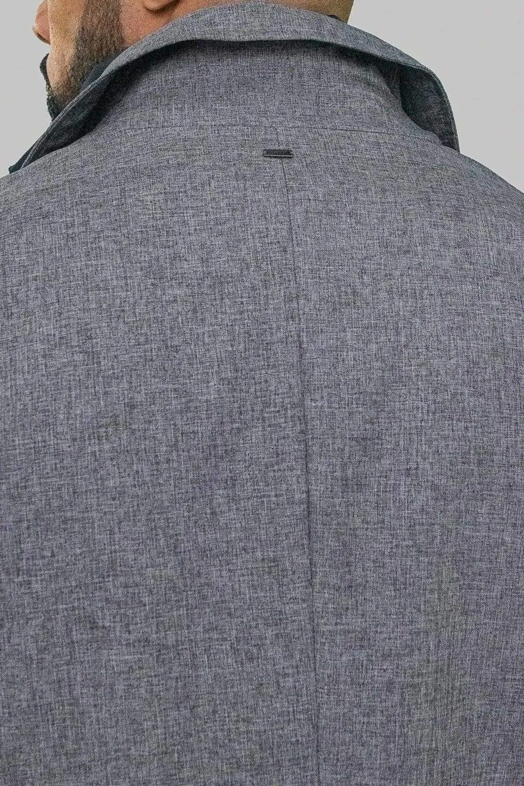 Cavani Men's Brando Grey Mac Coat