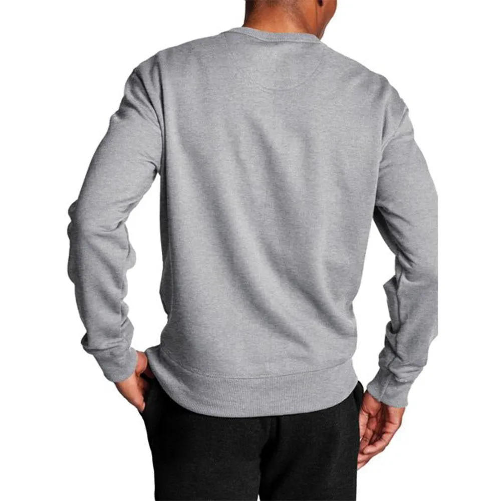 Champion Powerblend Crew Script Logo Oxford Grey