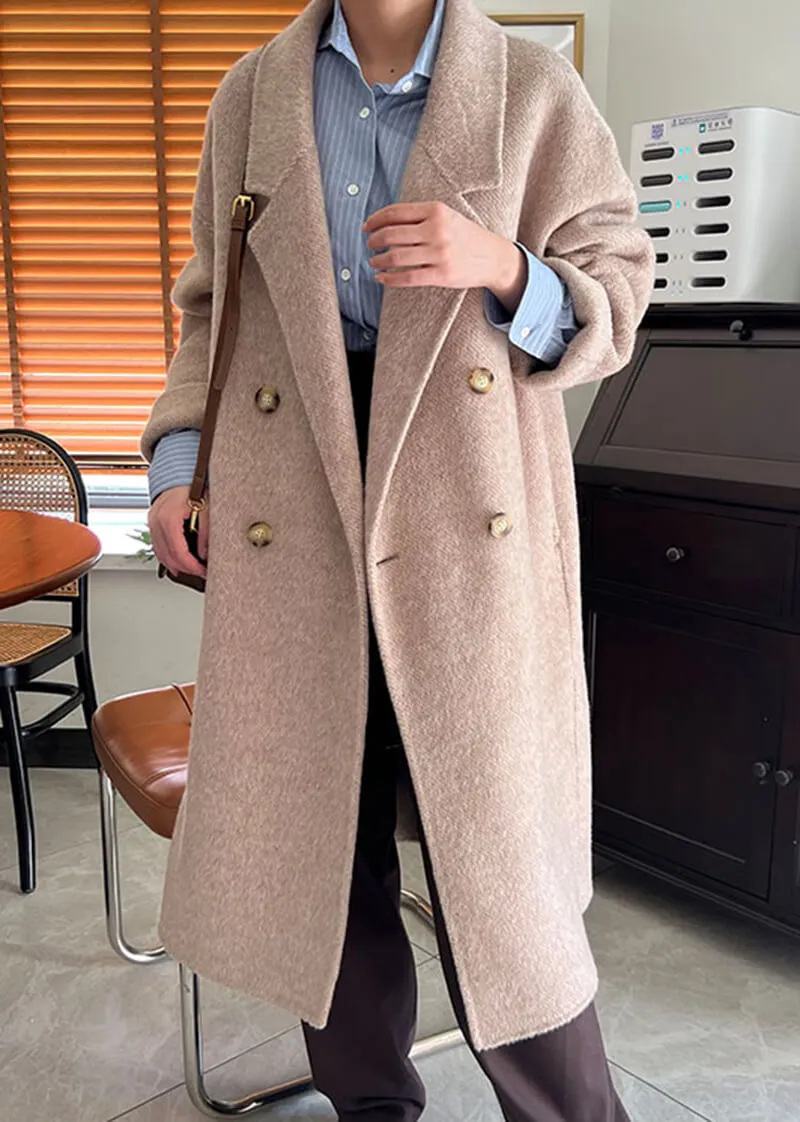 Charlotte Wool & Cashmere Blend Button Coat