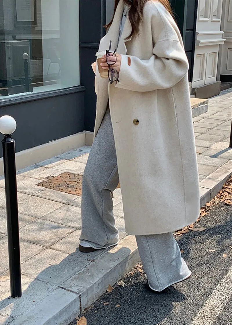 Charlotte Wool & Cashmere Blend Button Coat