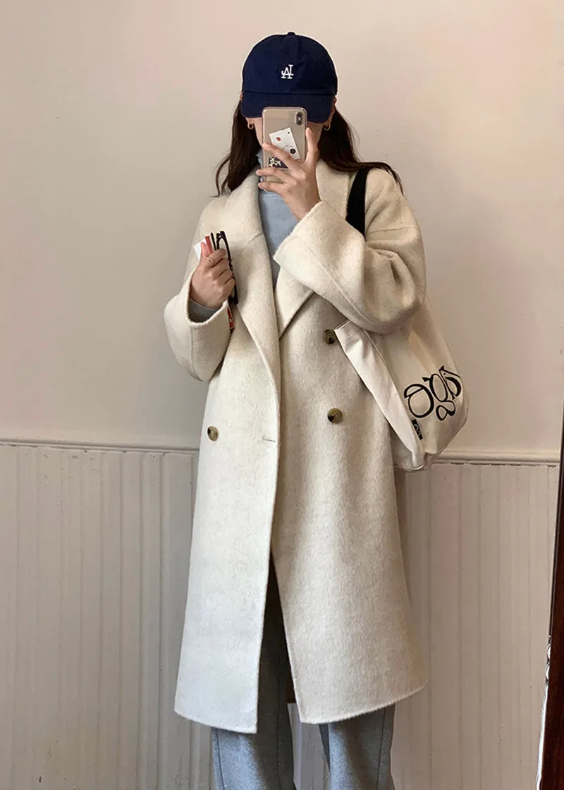 Charlotte Wool & Cashmere Blend Button Coat