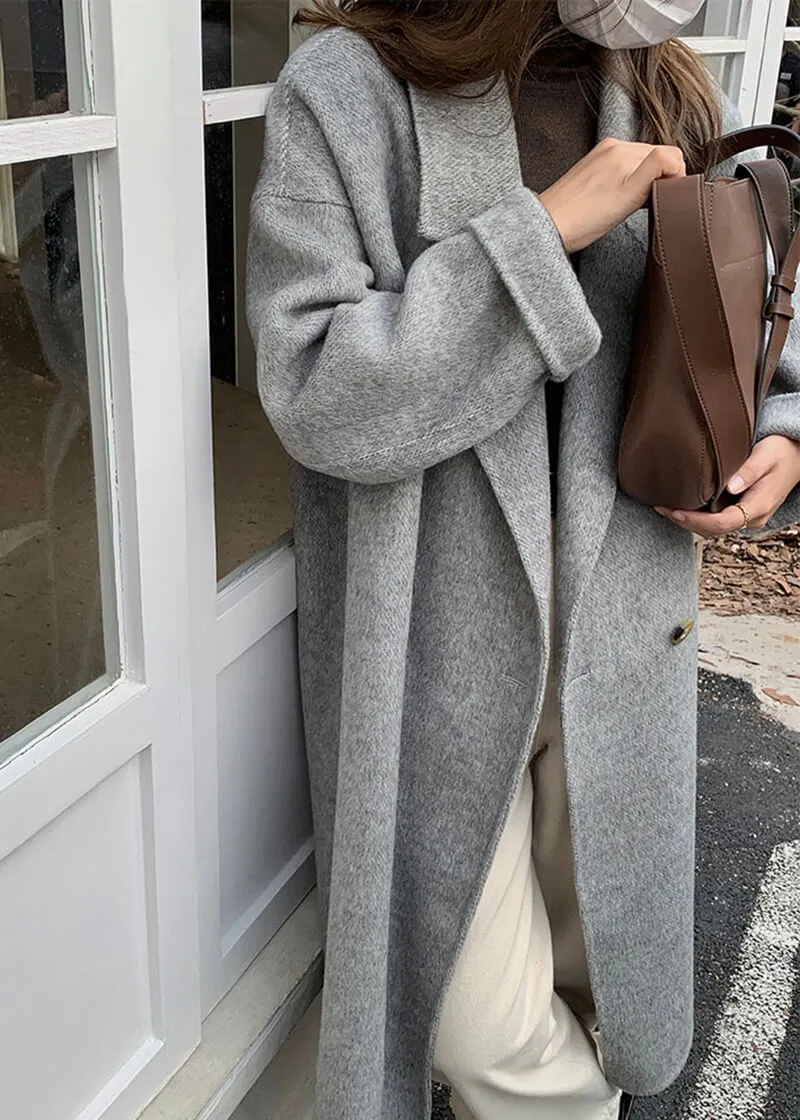 Charlotte Wool & Cashmere Blend Button Coat