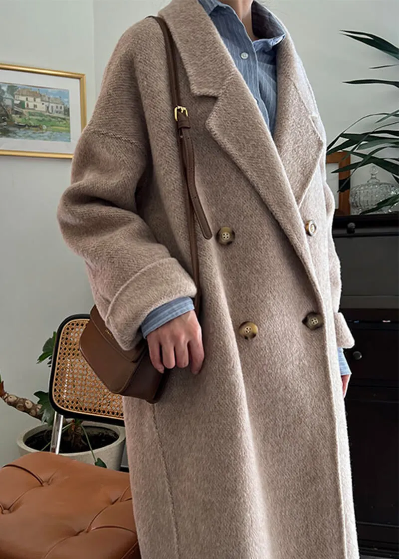 Charlotte Wool & Cashmere Blend Button Coat