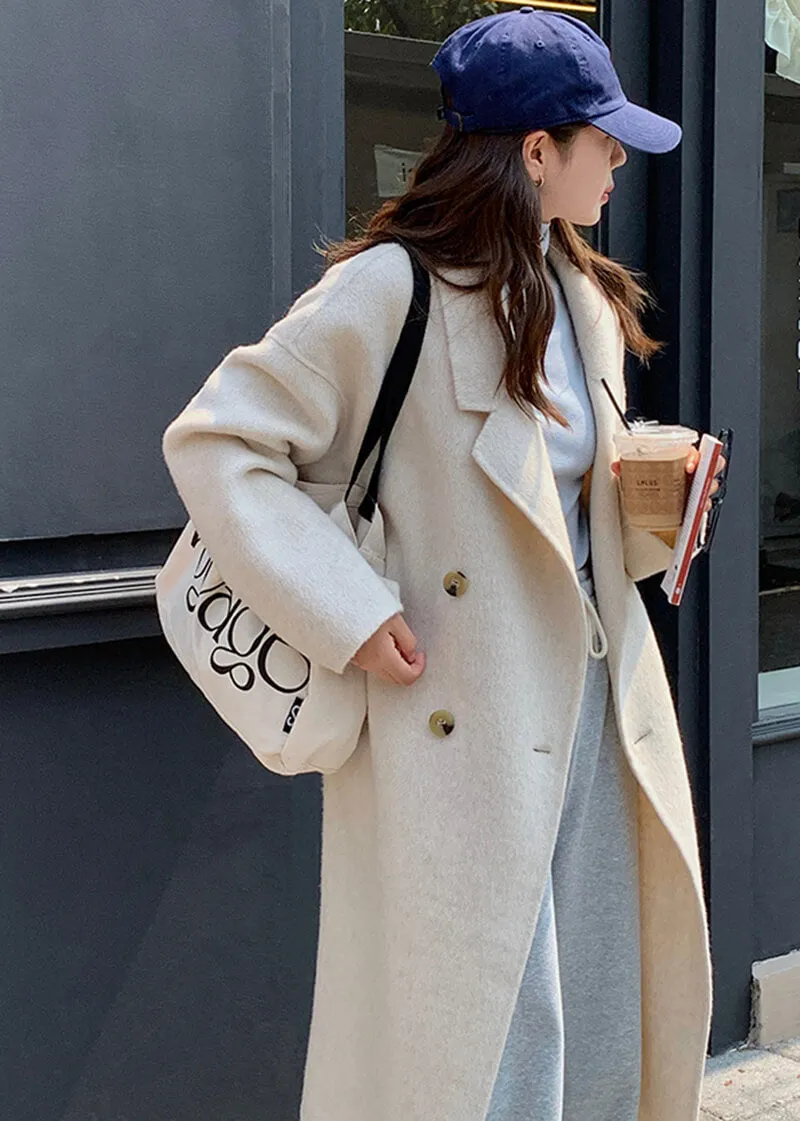 Charlotte Wool & Cashmere Blend Button Coat