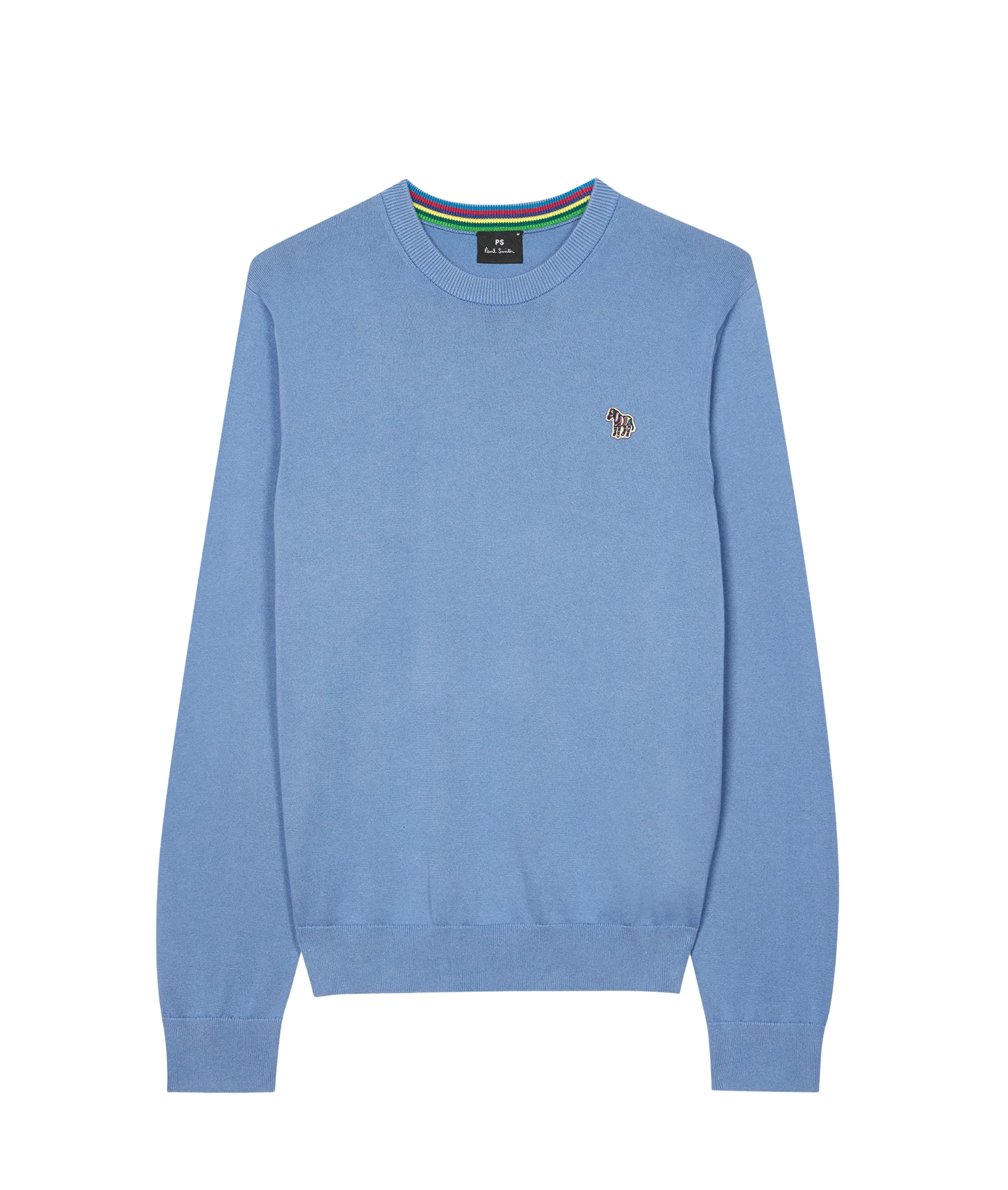 Cotton Zebra Logo Sweater - Blue