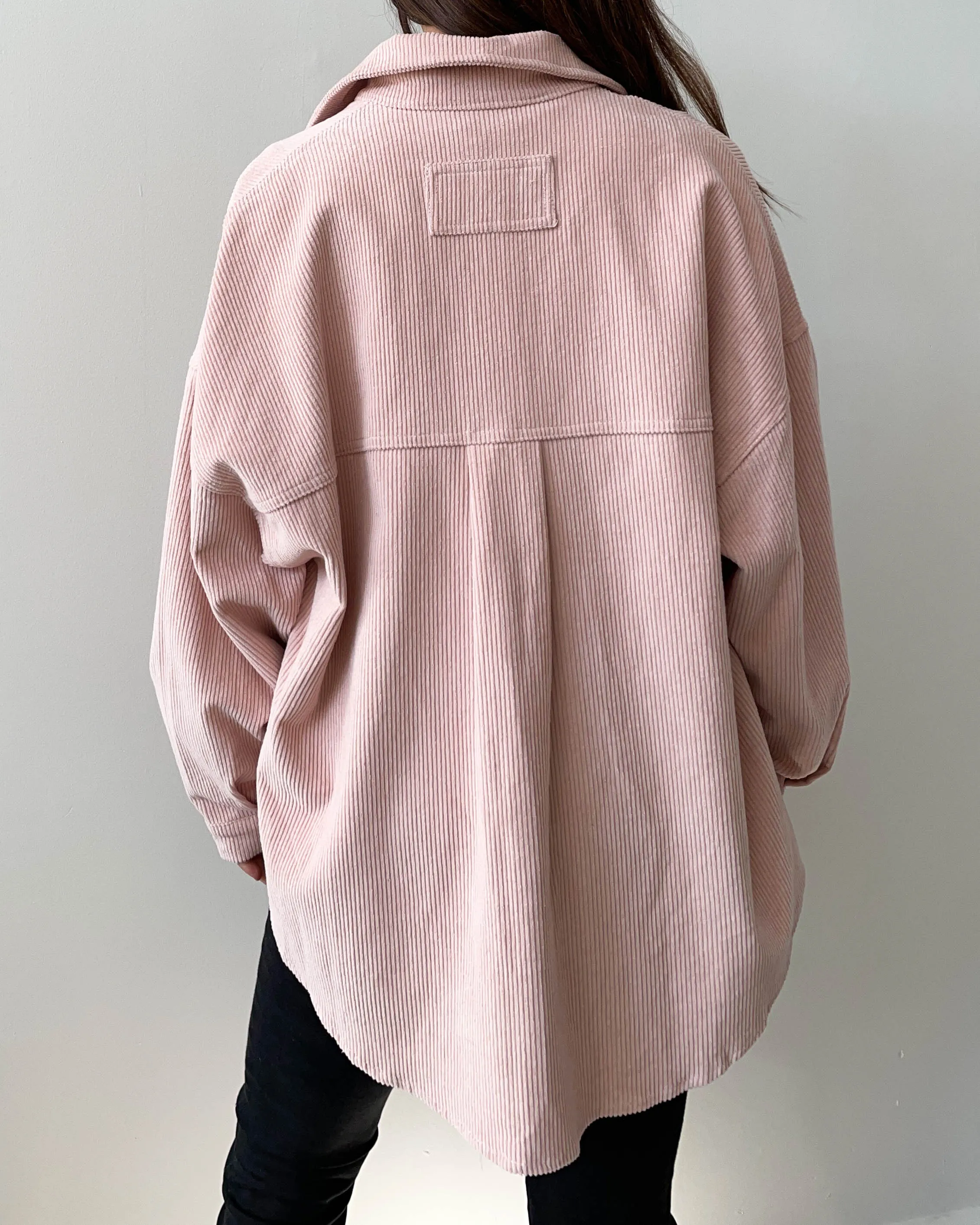 Jil Cord Shacket Baby Pink