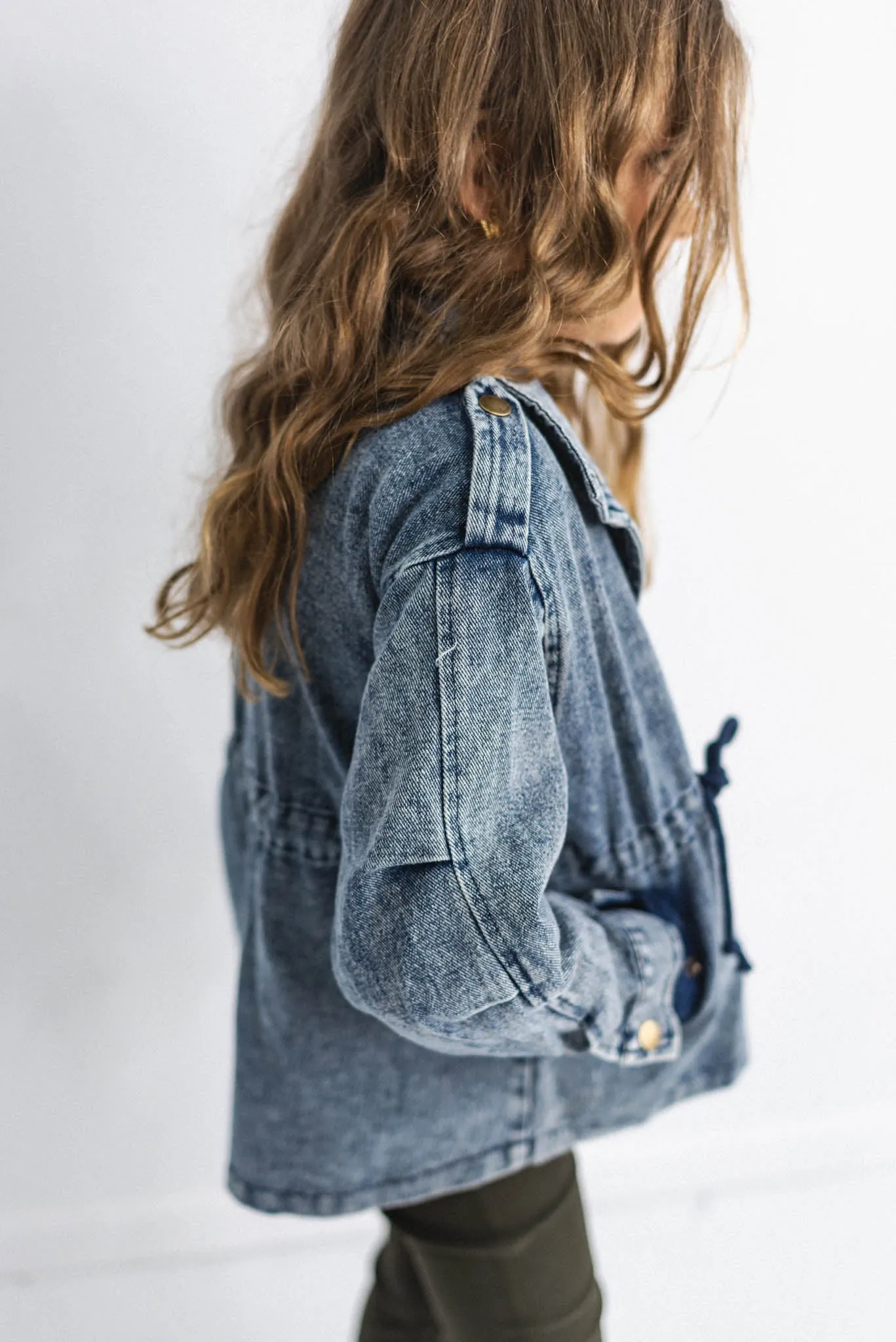 Kids Zip-Up Denim Jacket