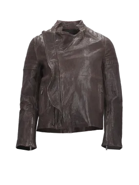 leather biker jacket