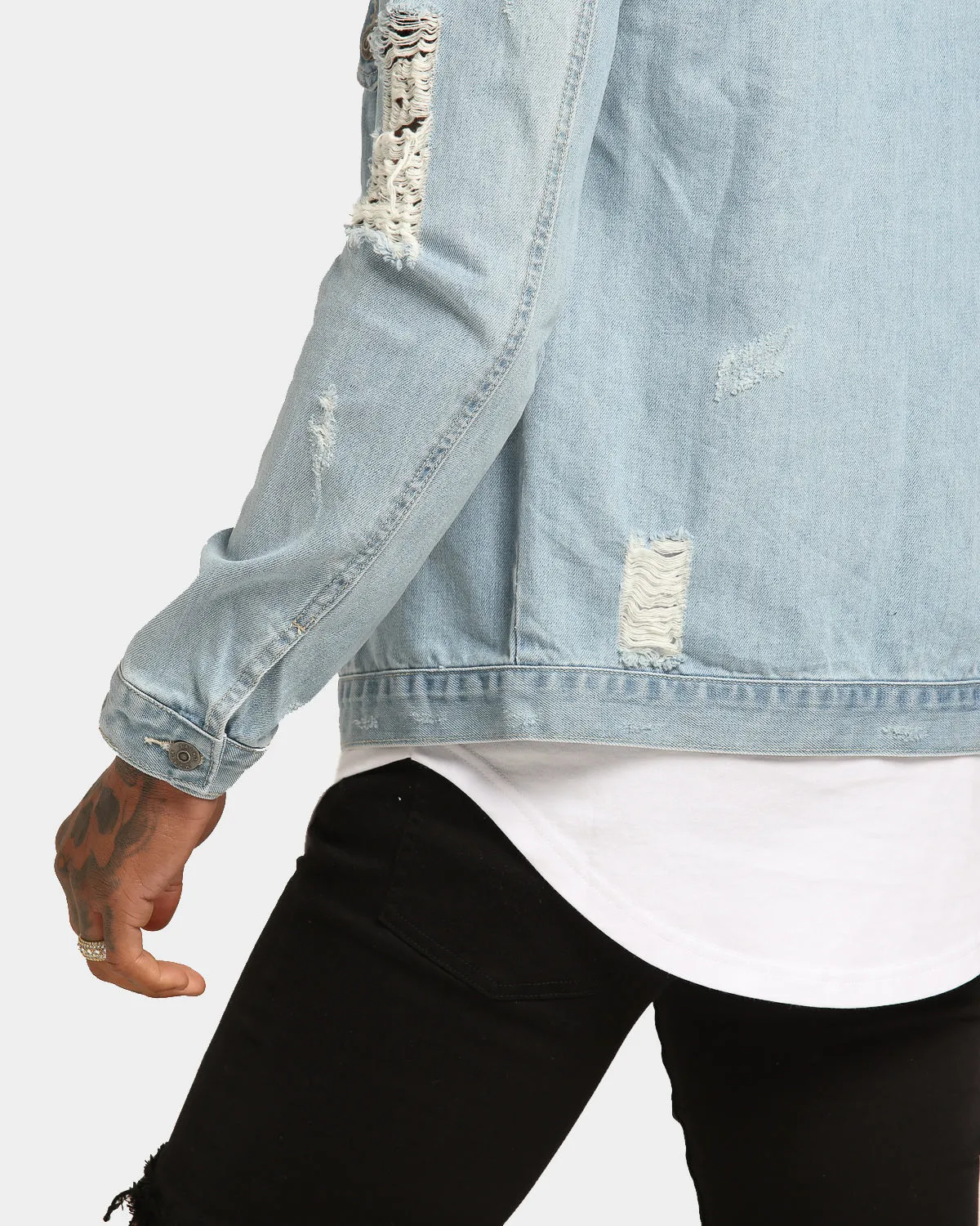 Saint Morta Rag Denim Jacket Medium Blue