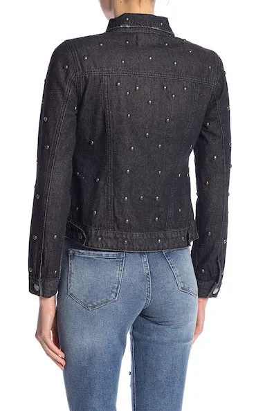 Studs-All-Over-Me Denim Designer Jacket