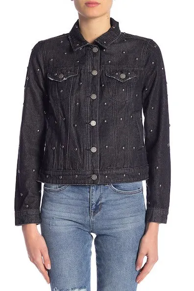 Studs-All-Over-Me Denim Designer Jacket