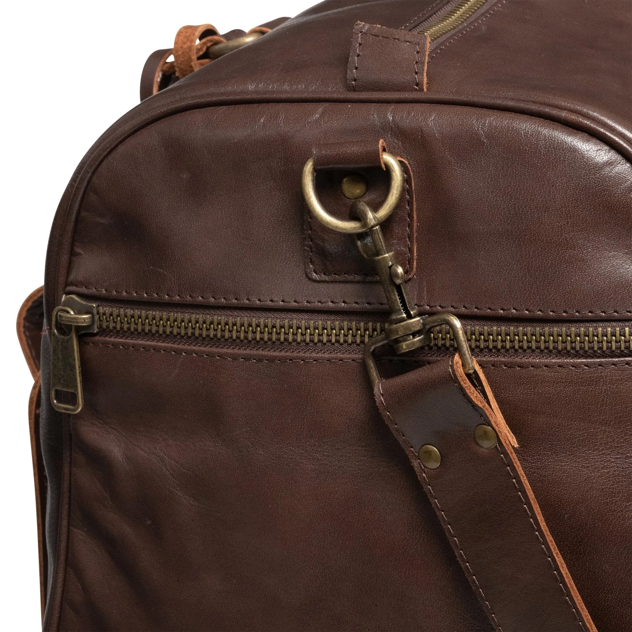 Traveler 45L Leather Duffle