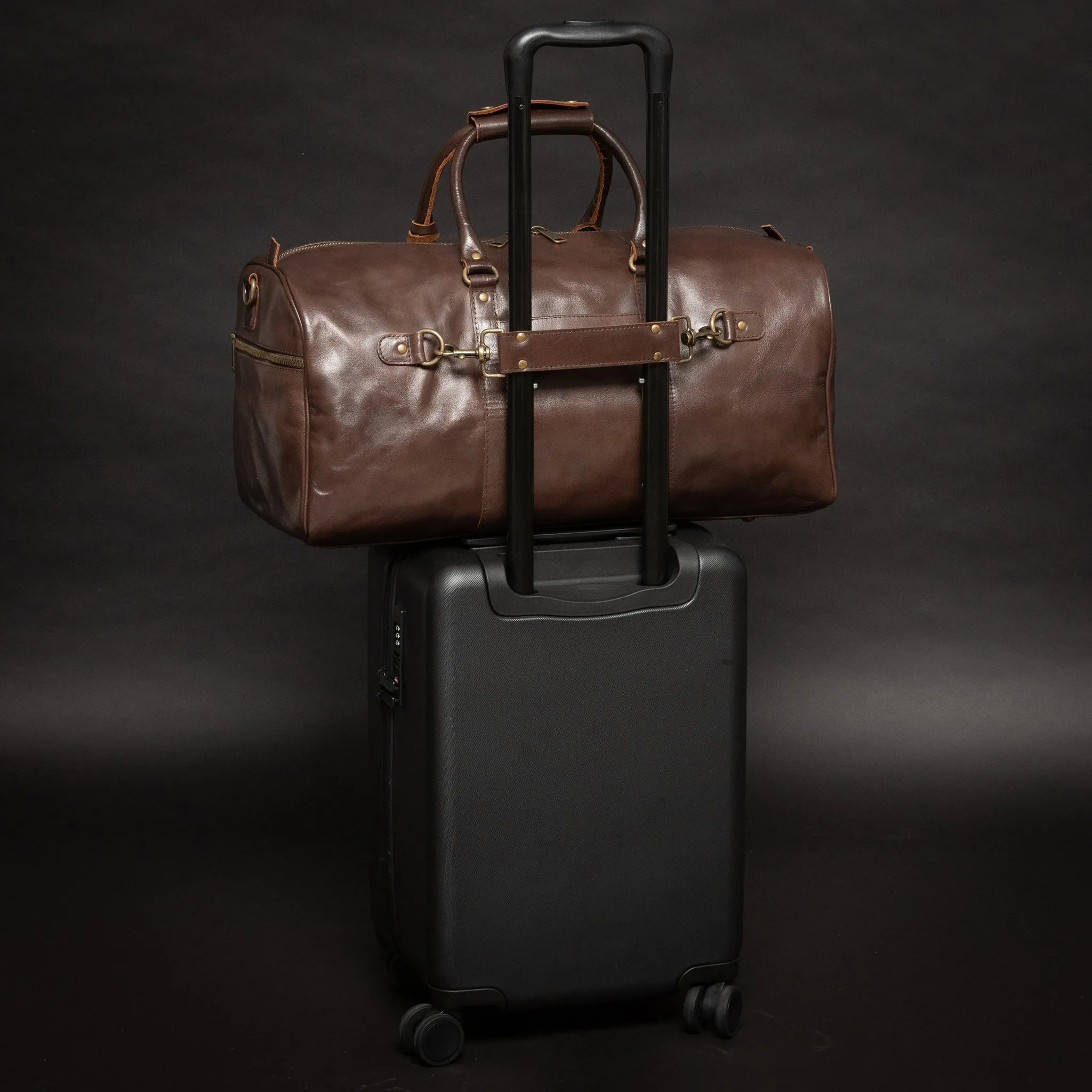 Traveler 45L Leather Duffle