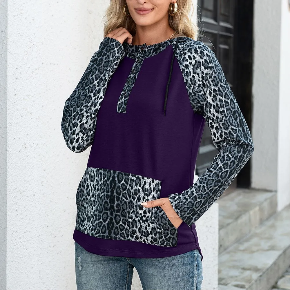 Two Tone Leopard Hoodie