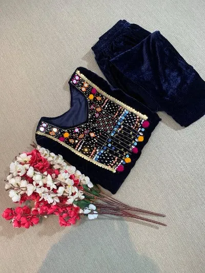 Velvet Lawn Partywear Khatliwork Suit