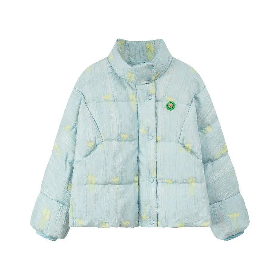 Water Painting Padded Jacket